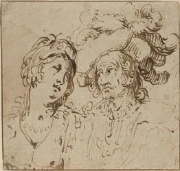 Cavalier avec une prostituée