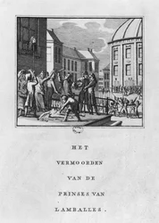 Mutilation de Marie Thérèse Louise de Savoie-Carignan, princesse de Lamballe, le 3 septembre 1792