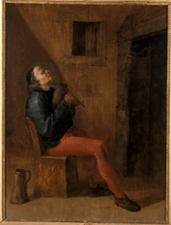 Vieux joueur de cornemuse