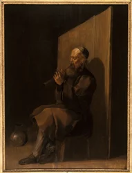 Vieux joueur de flûte