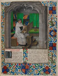 Vincent de Beauvais lisant à son bureau, de 