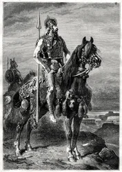 Cavalier gaulois, 19ème siècle