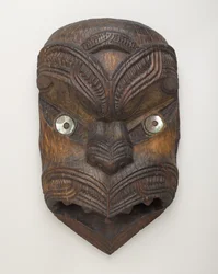 Masque de pignon (Koruru) de Gisborne, Île du Nord, vers 1860