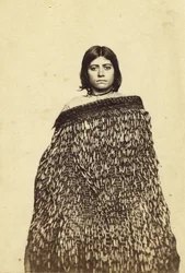Mina Makata, à moitié maorie, vers 1865