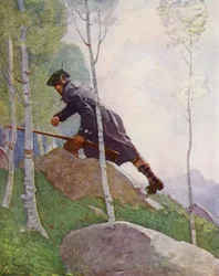 Illustration pour Kidnapped de Robert Louis Stevenson