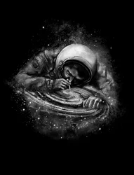 Un astronaute avale une galaxie