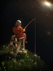 Rêve de pêche cosmique