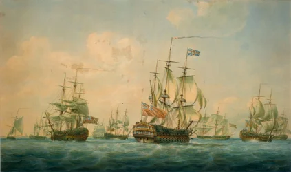Navires à Spithead 1797