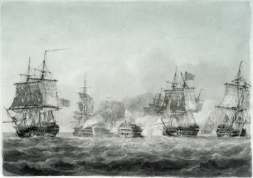 La bataille de Camperdown (mer du Nord)