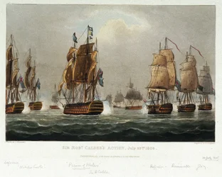 La manœuvre navale de Sir Robert Calder (1745-1818)