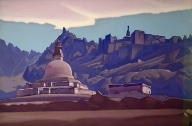 Tumulus funéraire, Ladakh, 1937