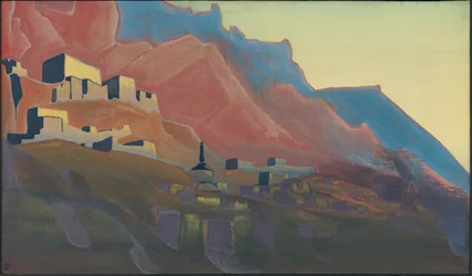 Ladakh, coucher de soleil, série "Montagnes sacrées", 1933