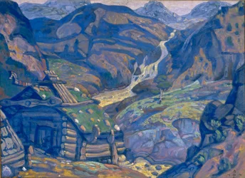 Décor de scène pour la pièce de théâtre Peer Gynt de H. Ibsen, 1912