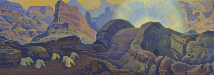 Le Miracle (de la série Messie) par Nicholas Roerich (1874-1947)