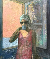 Americano, 2023-23 (huile sur carton)