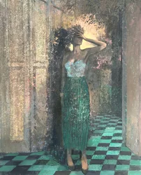 Bombshell, 2022-23 (huile sur carton)