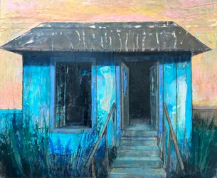 Scène de crime, 2020-23 (huile sur carton)