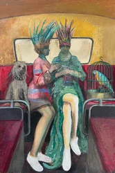 Happy Hour, 2019-23 (huile sur panneau)