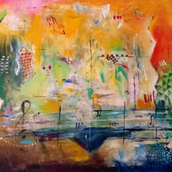 Mélodie abstraite et colorée