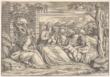 La Sainte Famille avec les saints Élisabeth et Jean
