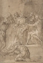 La Sibylle de Cumes devant Tarquin le Superbe, 16ème siècle