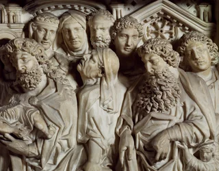 Présentation au Temple, panneau de la chaire du Baptistère de Saint-Jean