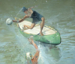 Ballerine sur un bateau