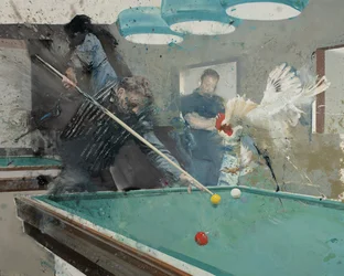 Billard avec coq II