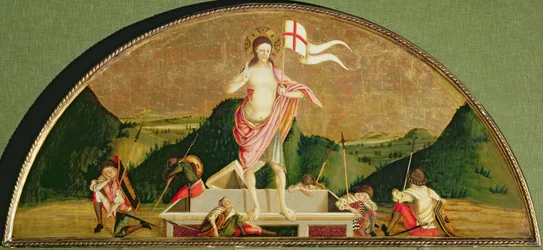 Le Christ ressuscité (huile sur panneau)