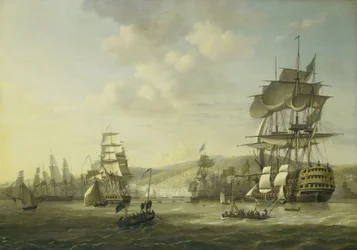 La flotte anglo-néerlandaise dans la baie d
