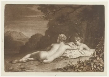Paysage avec deux nymphes