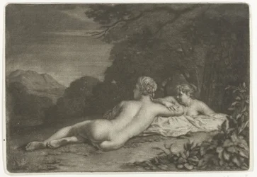 Paysage avec deux nymphes