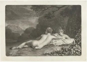 Paysage avec deux nymphes