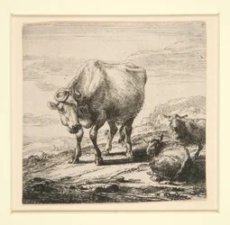Le troupeau de vaches, avec la laitière