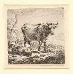 Le troupeau de vaches, avec la laitière