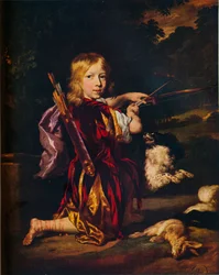 Garçon avec arcs et flèches, vers 1670