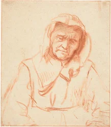 Vieille femme endormie