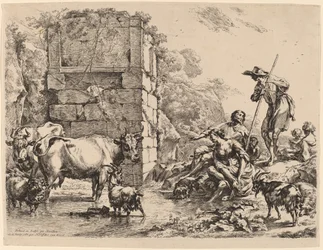 Vache buvant