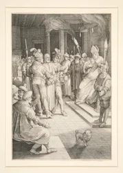 Christ devant Caïphe (Série de la Passion)