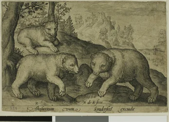 Trois ours, planche dix de Quatre animaux à quatre pattes