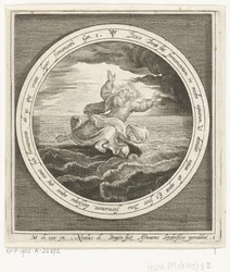 Deuxième jour de la création : Dieu sépare les eaux en ciel et mer (Van schepping tot verdrijving uit paradijs)