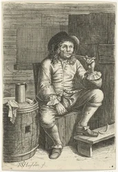 Homme fumant
