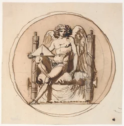 Allégorie sur la justice. Étude pour un relief sur le Mémorial de la Liberté