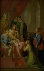 Christian I élevant la province de Holstein au rang de duché en 1460