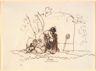 Une femme assise près d