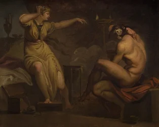 Fotis voit son amant Lucius transformé en âne. Motif tiré de L