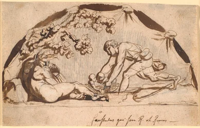 Le berger Faustulus trouve Romulus et Remus