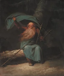 Ossian chantant son chant du cygne