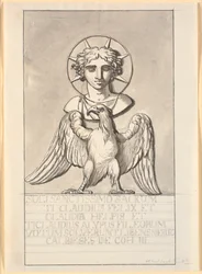 Image du dieu soleil sur un aigle