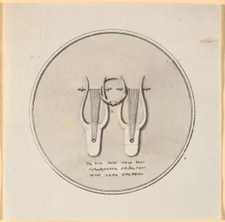 Deux lyres tenues ensemble par un anneau